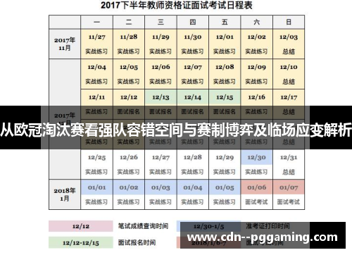 从欧冠淘汰赛看强队容错空间与赛制博弈及临场应变解析
